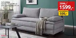 Black Red White Sofa Lindon oferta