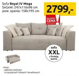 Black Red White Sofa Royal IV Mega oferta
