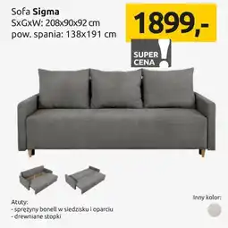 Black Red White Sofa trzyosobowa Sigma oferta