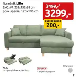 Black Red White Narożnik Lille oferta