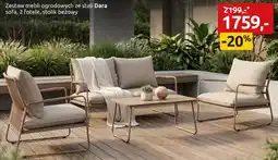 Black Red White Zestaw mebli ogrodowych ze stali Dara oferta