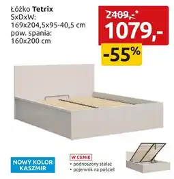 Black Red White Łóżko Tetrix 160x200 ze stelażem i pojemnikiem kaszmir oferta