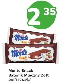 Limonka Monte Snack Batonik Mleczny Zott oferta