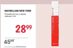 Rossmann Pomadka do ust w płynie, matowa, Superstay Matte Ink oferta