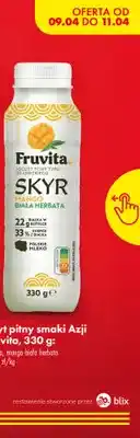 Biedronka Jogurt pitny skyr mango biała herbata oferta