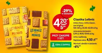 Żabka Ciastka Leibniz minis choco oferta