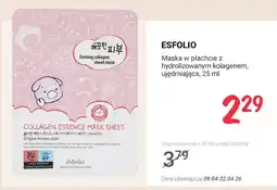 Rossmann Maska w płachcie z hydrolizowanym kolagenem, ujędrniająca oferta