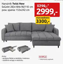 Black Red White Narożnik Twist oferta