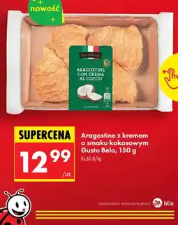 Biedronka Ciasteczka Aragostine z kremem o smaku kokosowym oferta