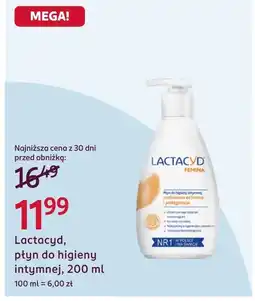 Rossmann Płyn do higieny intymnej Lactacyd oferta