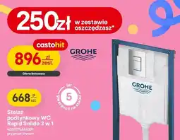Castorama Stelaż podtynkowy WC Rapid Solido 3w1 przycisk chrom oferta