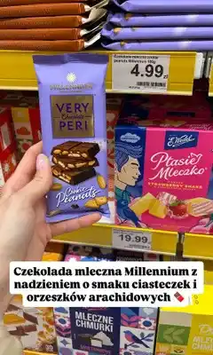Dino Czekolada mleczna very chocolate peri cookies peanuts oferta