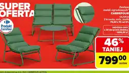 Carrefour Carrefour Zestaw mebli ogrodowych Oliwka oferta