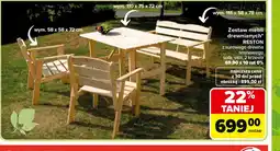 Carrefour Zestaw mebli drewnianych Reston oferta