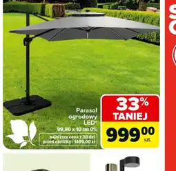 Carrefour Parasol ogrodowy LED oferta