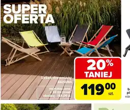 Carrefour Leżak drewniany Bahama oferta