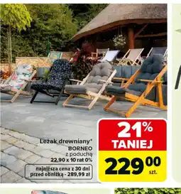 Carrefour Leżak drewniany Borneo oferta