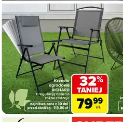 Carrefour Krzesło ogrodowe Richard oferta