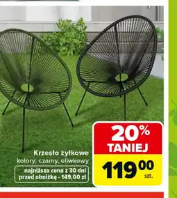 Carrefour Krzesło żyltkowe oferta