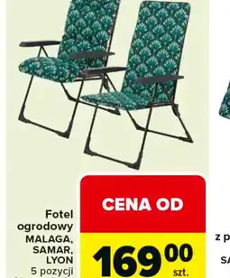 Carrefour Fotel ogrodowy Malaga, Samar, Lyon oferta