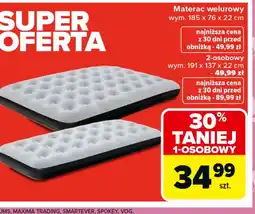 Carrefour Materac welurowy oferta