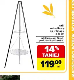 Carrefour Grill wahadłowy na trójnogu oferta