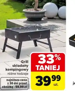 Carrefour Grill składany kempingowy oferta