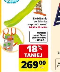 Carrefour Zjeżdżalnia ze ścianką wspinaczkową Mochtoys oferta