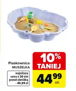 Carrefour Piaskownica Muszelka oferta
