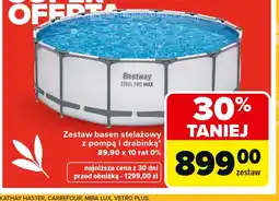 Carrefour Bestway Zestaw basen stelażowy oferta