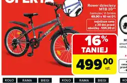 Carrefour Rower dziecięcy MTB 20" oferta