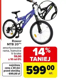 Carrefour Rower MTB 20 oferta