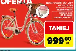 Carrefour Rower miejski ALICE COLORS oferta