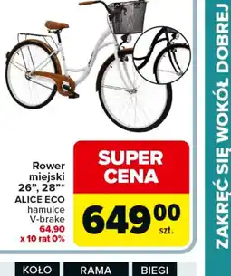 Carrefour Rower miejski ALICE ECO oferta