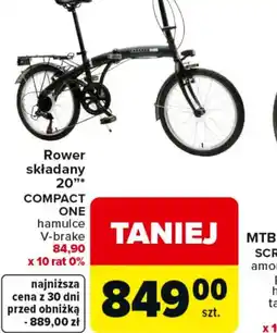 Carrefour Rower składany Compact One oferta