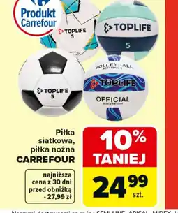 Carrefour Piłka siatkowa, nożna Carrefour oferta