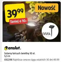 Jula Solarny łańcuch świetlny 10 el. 5,5 m anslut oferta