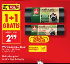 Biedronka Worki na śmieci Zosia oferta