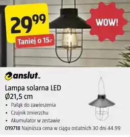 Jula anslut Lampa solarna LED ø21,5 cm oferta