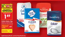 Biedronka Cukier biały, 1 kg: Diamant, Polski Cukier, Królewski, Sweet Family oferta