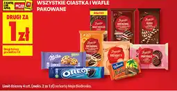 Biedronka Wszystkie ciastka i wafle pakowane oferta