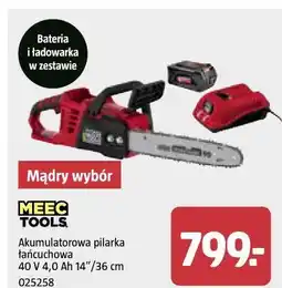 Jula Akumulatorowa pilarka łańcuchowa MEEC TOOLS oferta