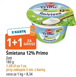 E.Leclerc Śmietana 12% Primo Zott oferta