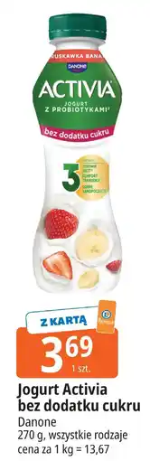 E.Leclerc Jogurt Activia bez dodatku cukru Danone oferta