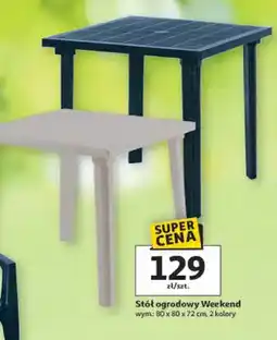 Auchan Stół ogrodowy Weekend oferta