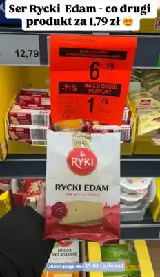 ALDI Ser Rycki Edam w plastrach oferta