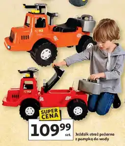 Auchan Jeździk straż pożarna z pompką do wody oferta