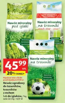 Auchan Nawóz ogrodowy do trawników, trawników z mchem lub do iglaków oferta