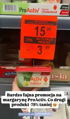 ALDI Margaryna ProActiv obniża cholesterol oferta