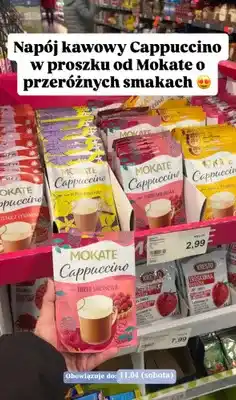 ALDI Napój kawowy Cappuccino smak tarta malinowa oferta